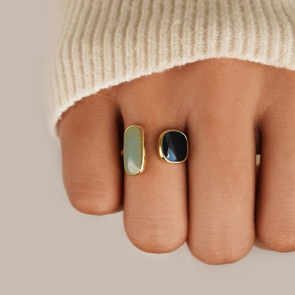 Inel Îmbrățișare cu Acvamarin